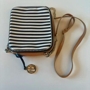 Henri Bendel Striped Leather iPad Crossbody Bag